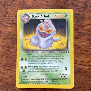 Dark Arbok Pokémon Card